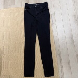 Vintage Hugo Boss Women's Dark Blue Jeans